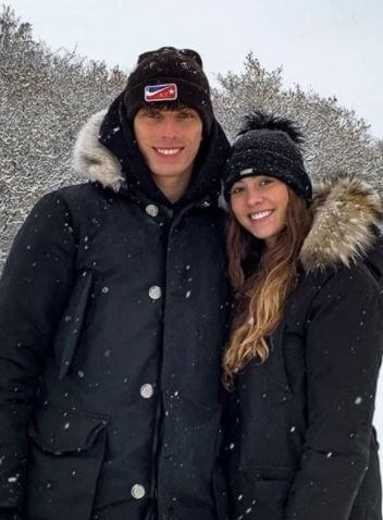 Sophia Weber with her boyfriend, Kai Havertz.